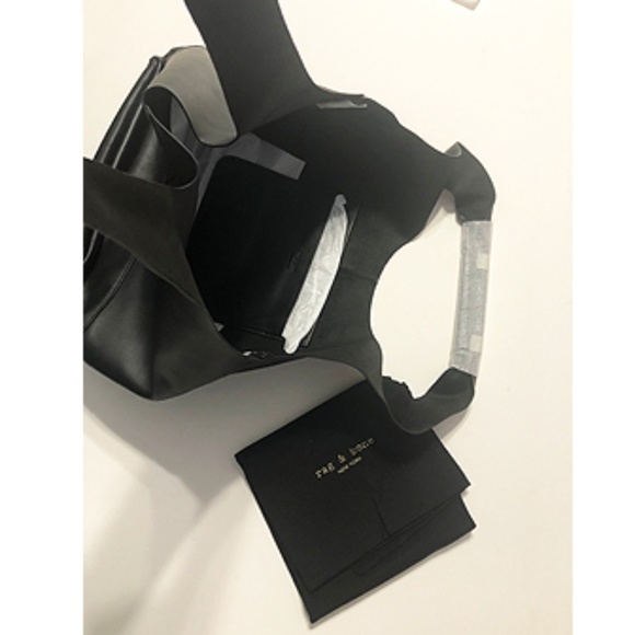 rag & bone Camden Leather Black Tote Handbags - Picture 10 of 10